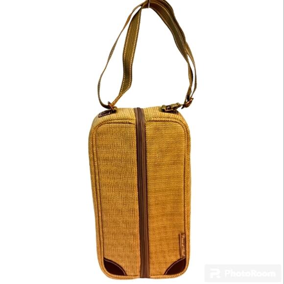 Picnic at Ascot Wine TOTE Bag w SHOULDER STRAP Outdoor cheese crackers Carrier - Picture 1 of 12